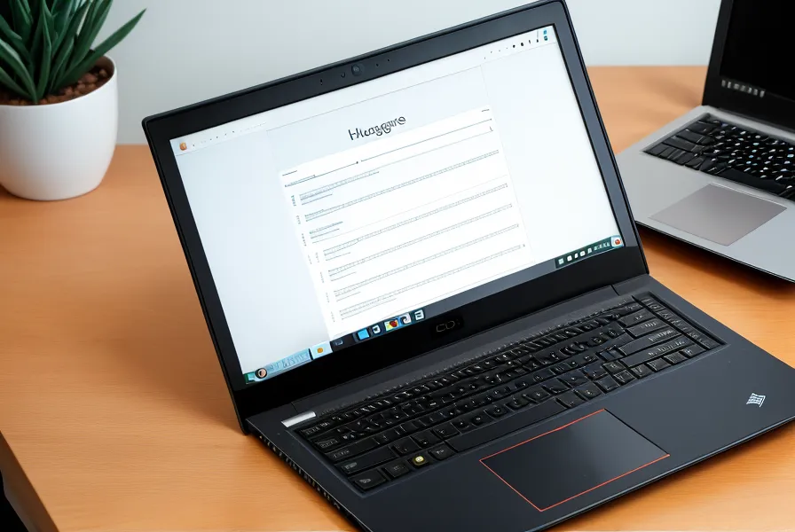 Pantalla de portátil con un curso de idiomas online estructurado en francés junto a documentos de logística