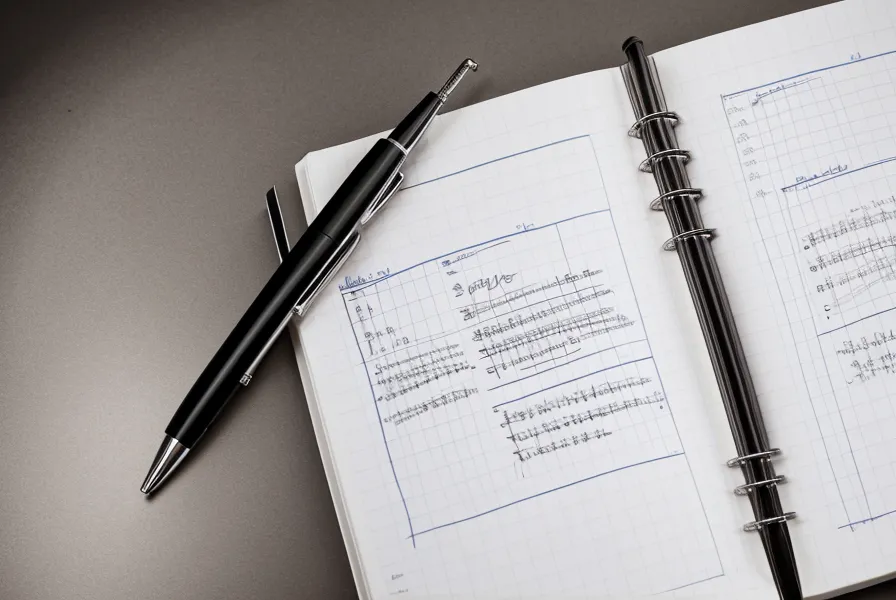 Libreta con anotaciones de vocabulario técnico en inglés para informáticos.